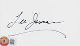 Lee Iacocca Authentic Signed 3x5 Index Card Framed Display Autographed BAS