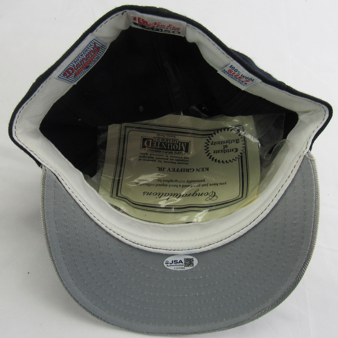 Ken Griffey Jr Signed Auto Baseball Hat JSA CJ55966