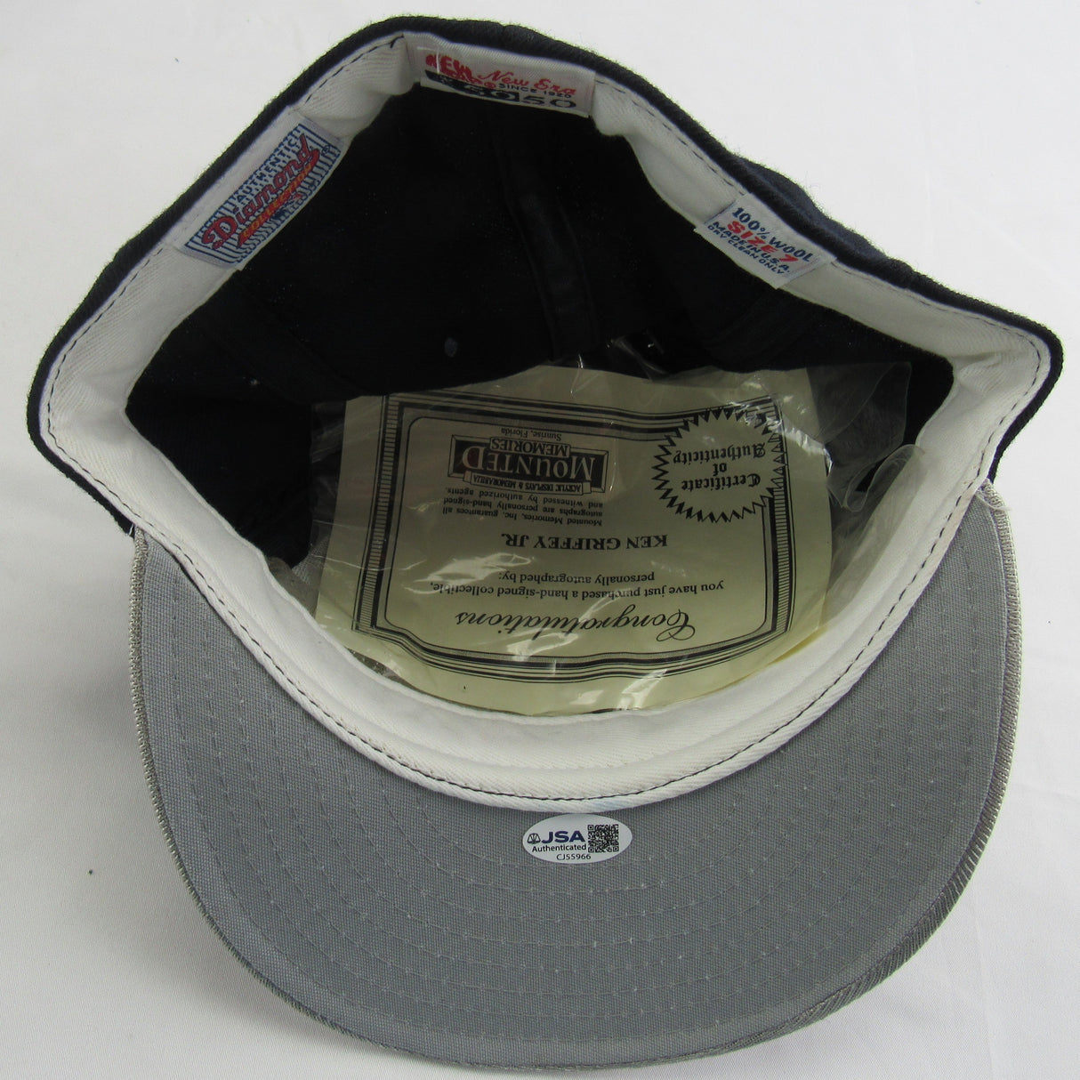 Ken Griffey Jr Signed Auto Baseball Hat JSA CJ55966