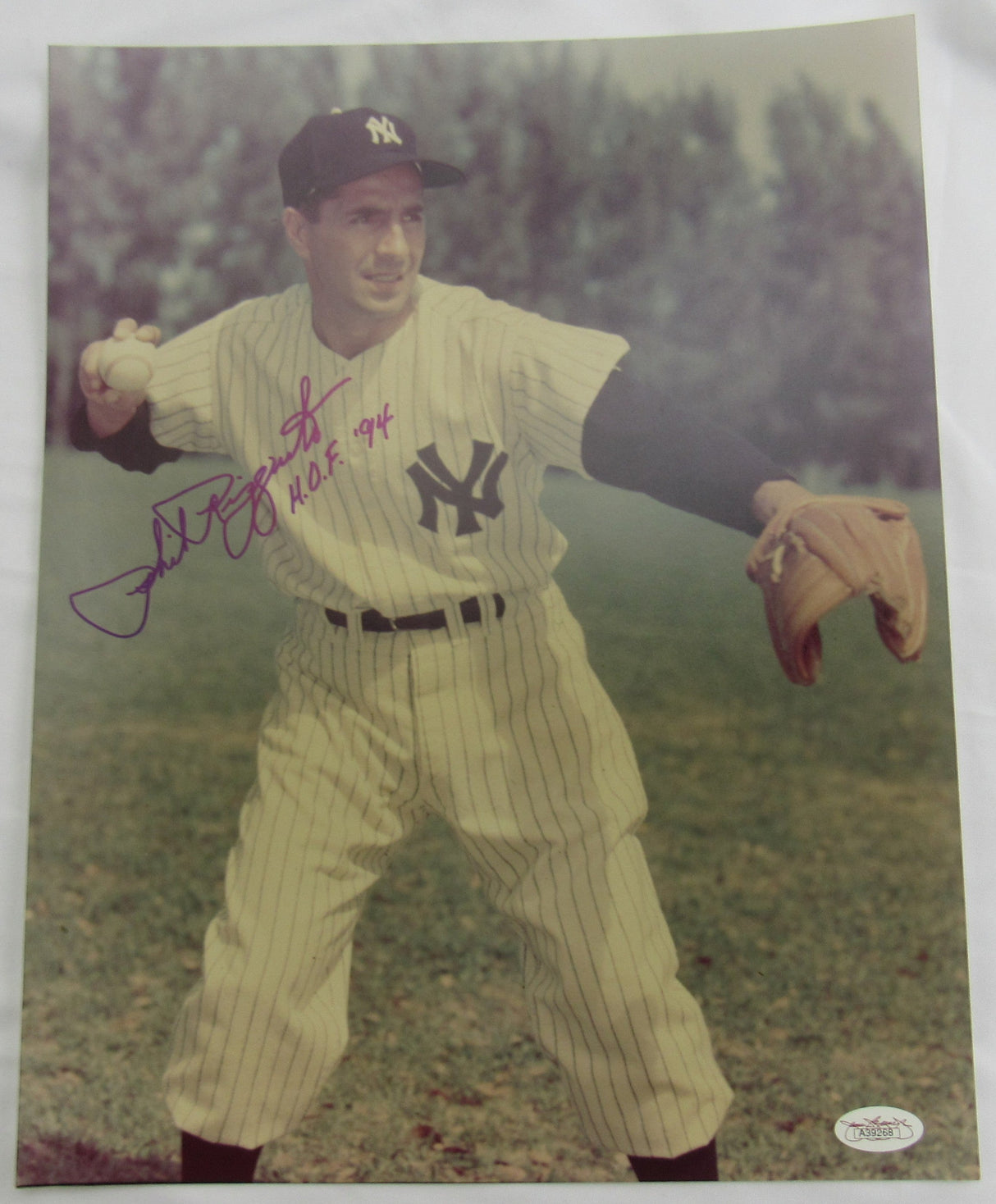 Phil Rizzuto Signed 11x14 Photo JSA A39268
