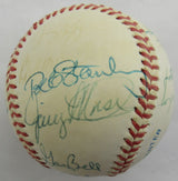 Johnny Pesky, Luis Tiant, Bill Lee, Dick Radatz, Dalton Jones, Lee Strange, Multi Signed Auto Baseball B172