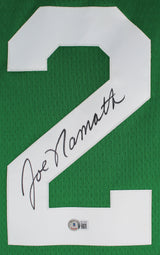 Jets Joe Namath Authentic Signed Green Mitchell & Ness Jersey Autographed BAS Witnessed