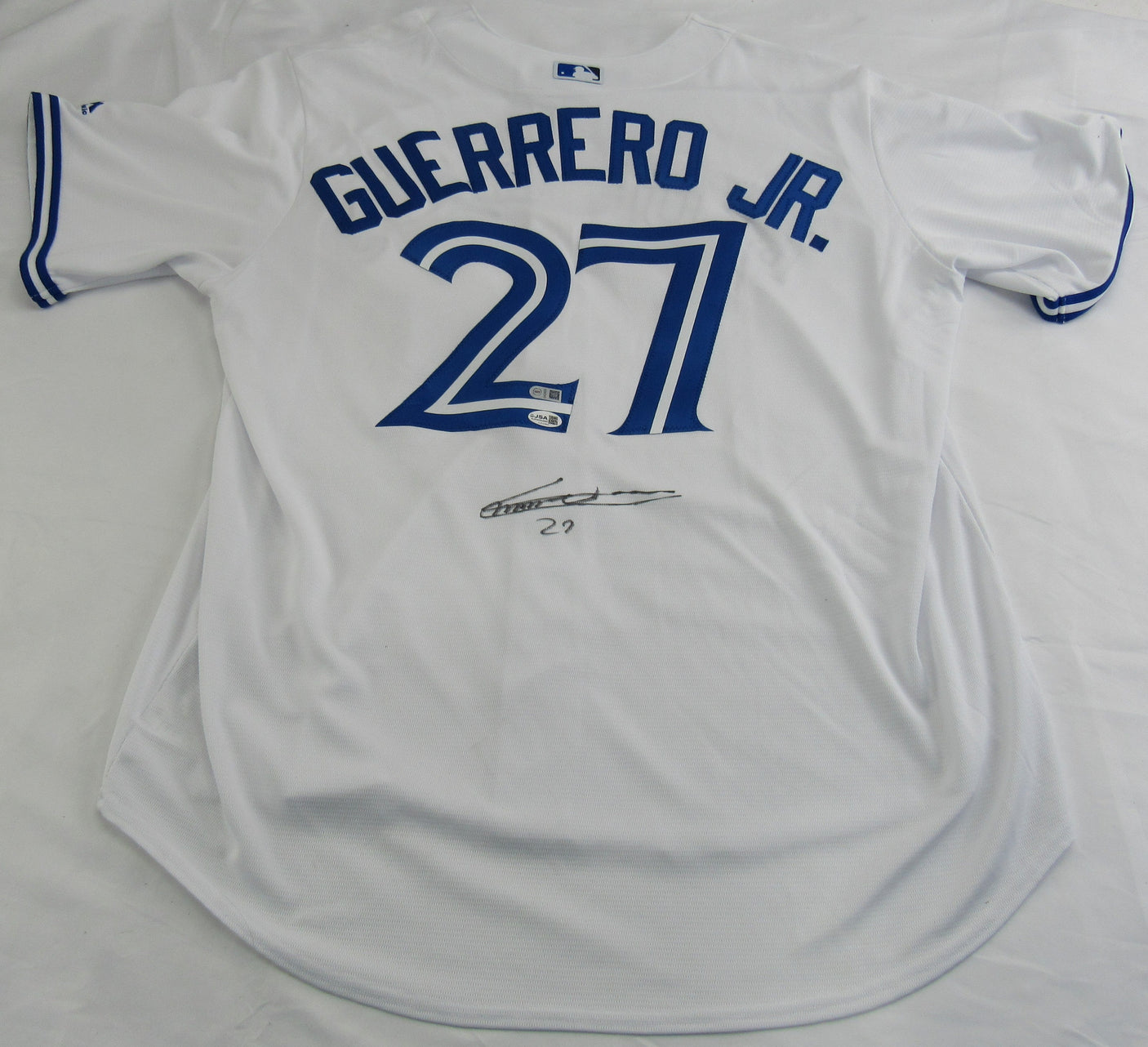 Vladimir Guerrero Signed Licensed Majestic Auto Blue Jays Jersey JSA CJ55960