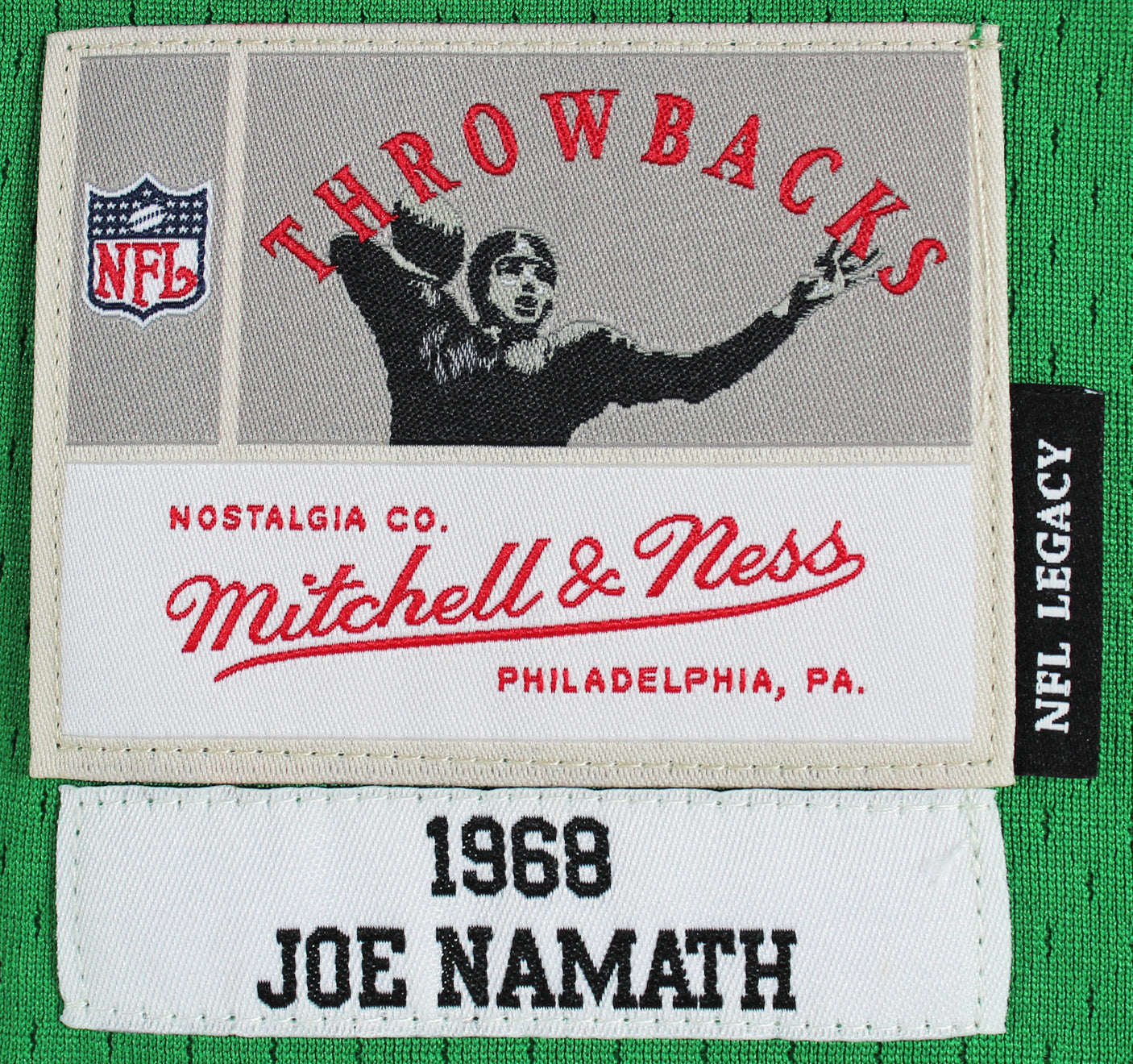 Jets Joe Namath Authentic Signed Green Mitchell & Ness Jersey Autographed BAS Witnessed