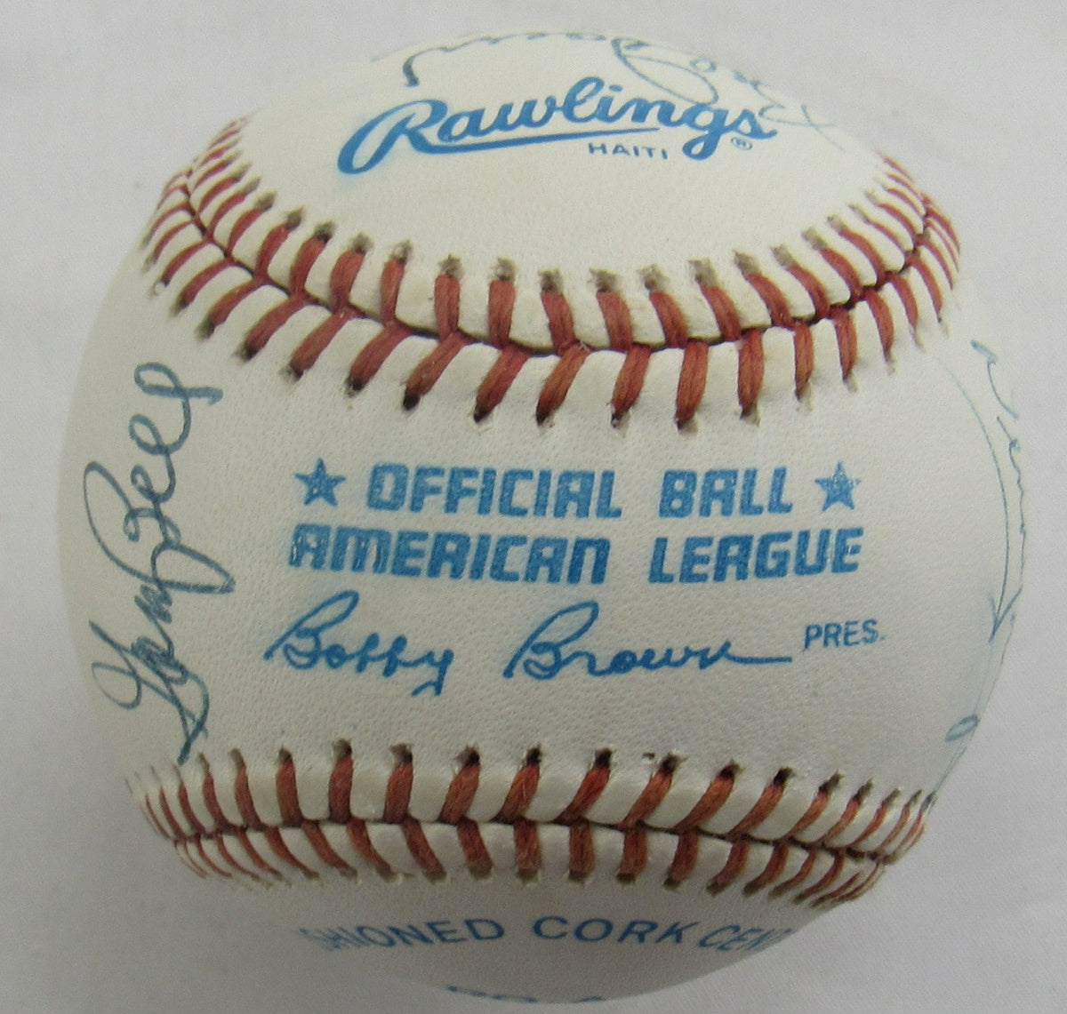 Johnny Pesky Frank Malzone + Multi Signed Auto Baseball B172