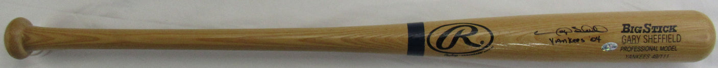 Gary Sheffield Signed Rawlings Auto Baseball Bat w/ Insc JSA CJ55970