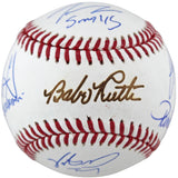 Sandlot (8) Guiry, Leopardi, Renna, +5 Signed Babe Ruth Baseball w Character BAS