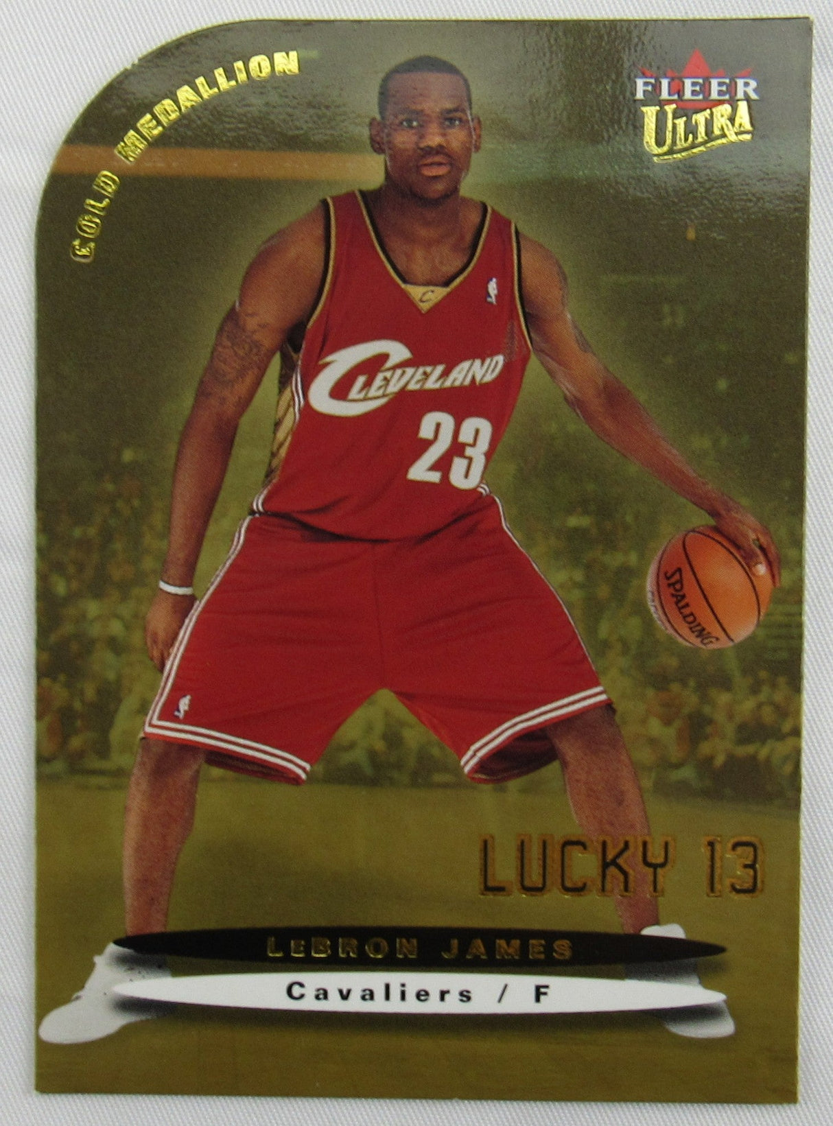 2003-04 LeBron James Fleer Ultra Lucky 13 Basketball Rookie Card
