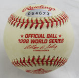 Jorge Posada Signed Rawlings 1998 World Series Baseball JSA CS78557