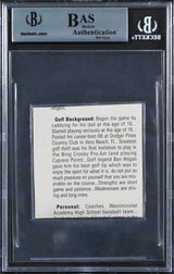 Pistons Bill Laimbeer Authentic Signed 2.75x2.75 Cut Signature BAS Slabbed