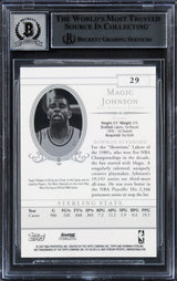 Lakers Magic Johnson Signed 2006 Bowman Sterling #29 Card Auto 10! BAS Slabbed 2