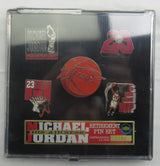 Michael Jordan MJ His Airness Retirement Chicago Bulls 5 Pin Set LE Upper Deck