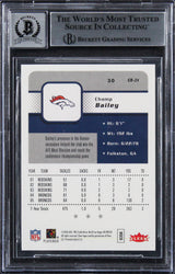 Broncos Champ Bailey Authentic Signed 2006 Fleer #30 Card Auto 10! BAS Slabbed