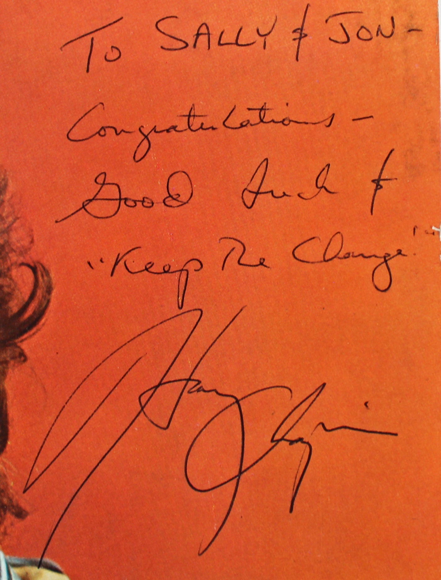Harry Chapin "Keep The Change" Signed Album Cover W/ Vinyl BAS #BH35970