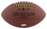 Buccaneers Mike Alstott Signed Wilson Super Grip Football W/ Case BAS Witnessed