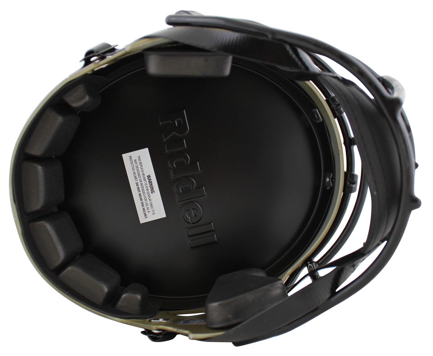 Rams Kurt Warner Signed Salute To Service Full Size Speed Rep Helmet BAS Witness