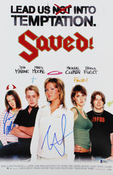 Mandy Moore & Jena Malone Saved! Authentic Signed 12x18 Photo BAS #Y06139
