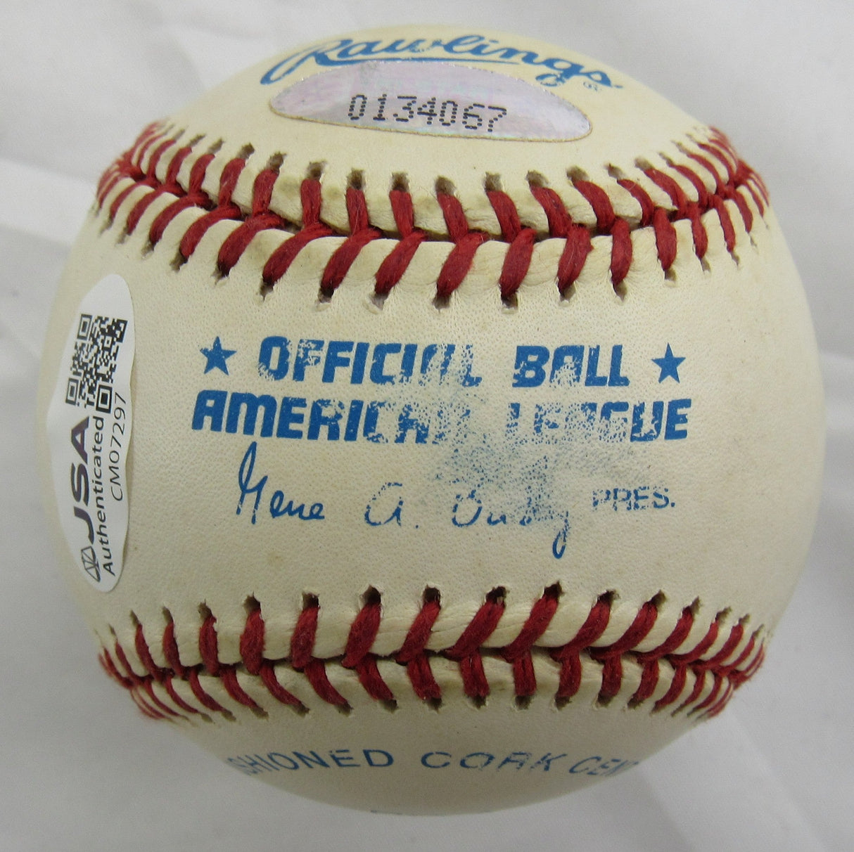 Al Rosen Signed Auto Rawlings Baseball JSA CM07297 w/1953 AL MVP Inscription