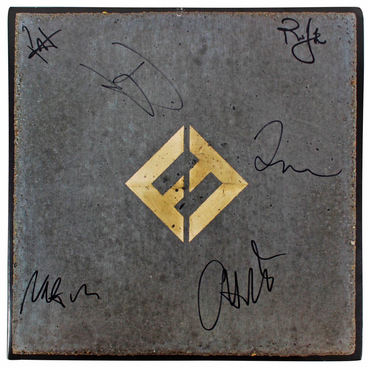 Foo Fighters (6) Grohl, Hawkins, Smear +3 Signed Album Cover W/ Vinyl BAS LOA