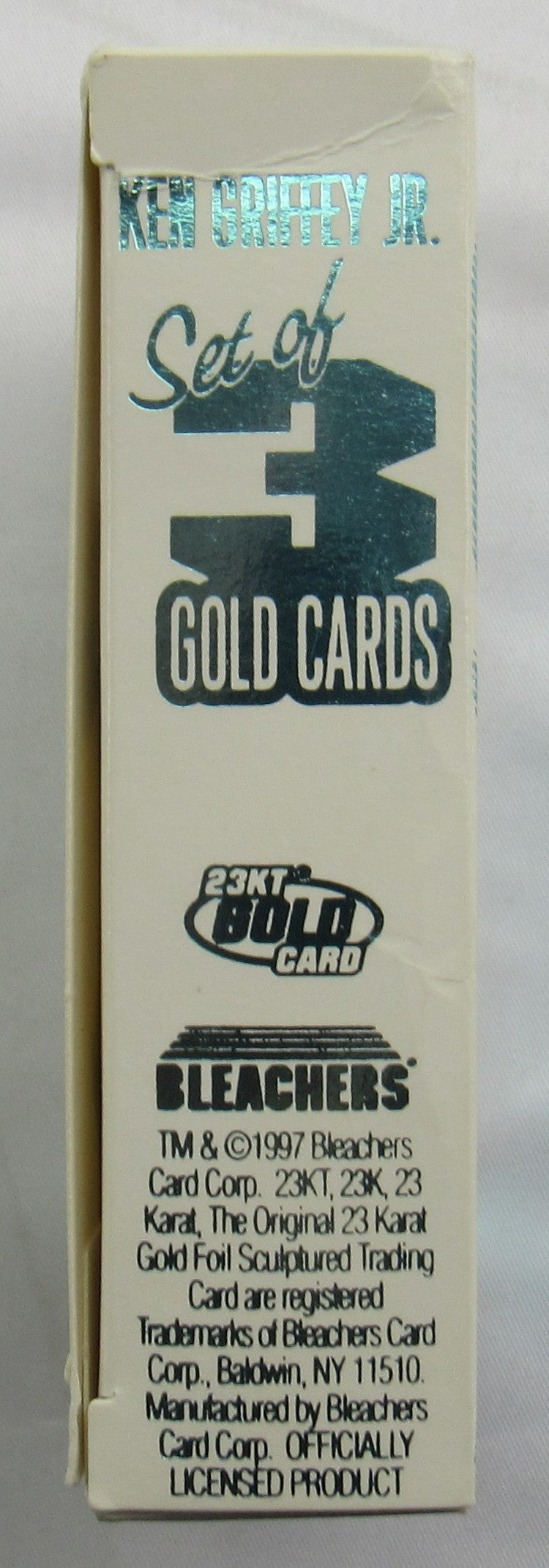 1997 Bleachers Ken Griffey Jr Chasing 62 Home Runs 23 kt Gold Card Set of 3