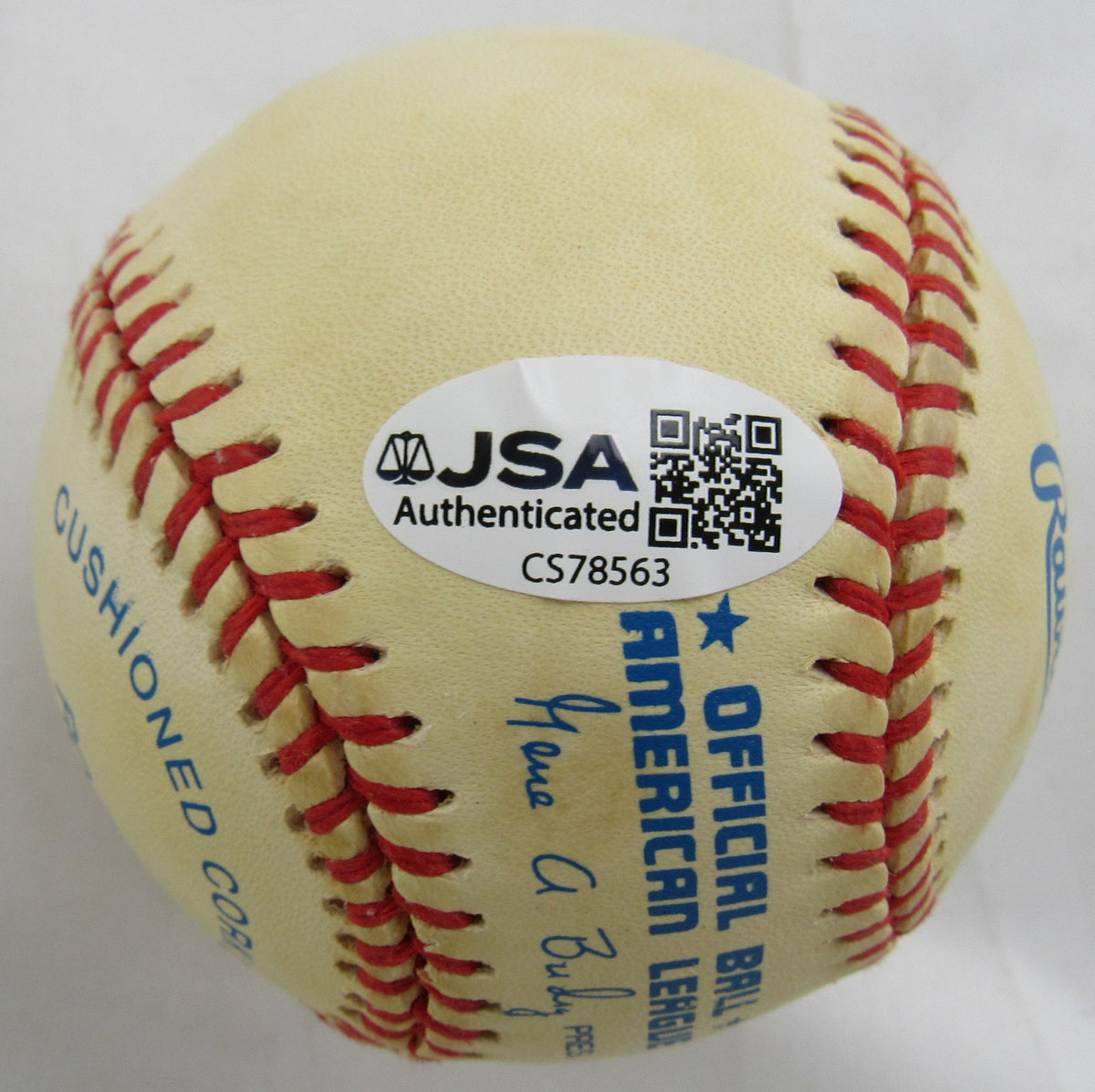 Yogi Berra Signed Rawlings Baseball JSA CS78563