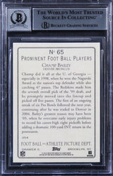 Broncos Champ Bailey Signed 2006 Topps Turkey Red #65 Card Mint 10! BAS Slabbed