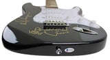 Alice Cooper Signed Black Electric Guitar w/ Self Portrait Sketch BAS #WC91083