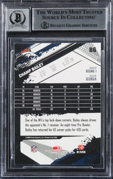 Broncos Champ Bailey Signed 2009 Score Inscriptions #86 Card Auto 10 BAS Slabbed