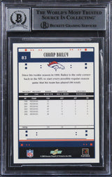 Broncos Champ Bailey Authentic Signed 2005 Score #83 Card Auto 10! BAS Slabbed