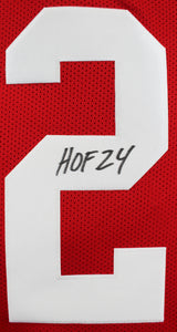 Patrick WIllis "HOF 24" Authentic Signed Red Pro Style Jersey BAS Witnessed