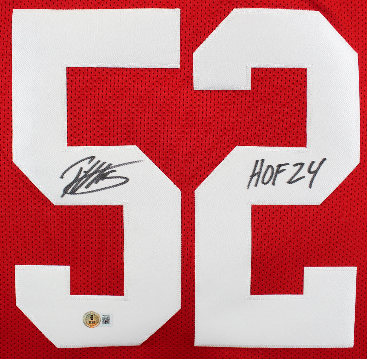 Patrick WIllis "HOF 24" Authentic Signed Red Pro Style Jersey BAS Witnessed