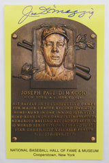 Joe DiMaggio Signed Photo Plaque JSA BA09027