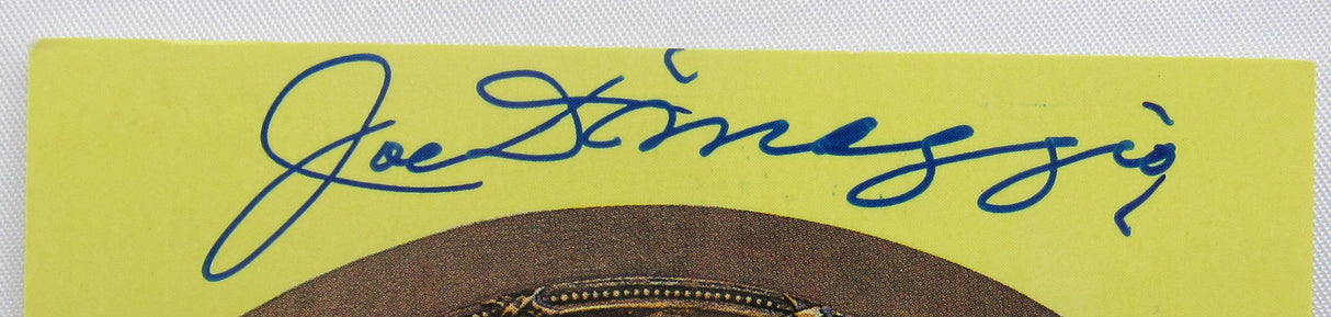 Joe DiMaggio Signed Photo Plaque JSA BA09027