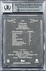 Broncos Champ Bailey Signed 2008 Topps Mayo #194 Card Auto 10! BAS Slabbed