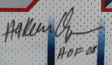 Rockets Hakeem Olajuwon "HOF 08" Signed White Mitchell & Ness Jersey BAS Witness