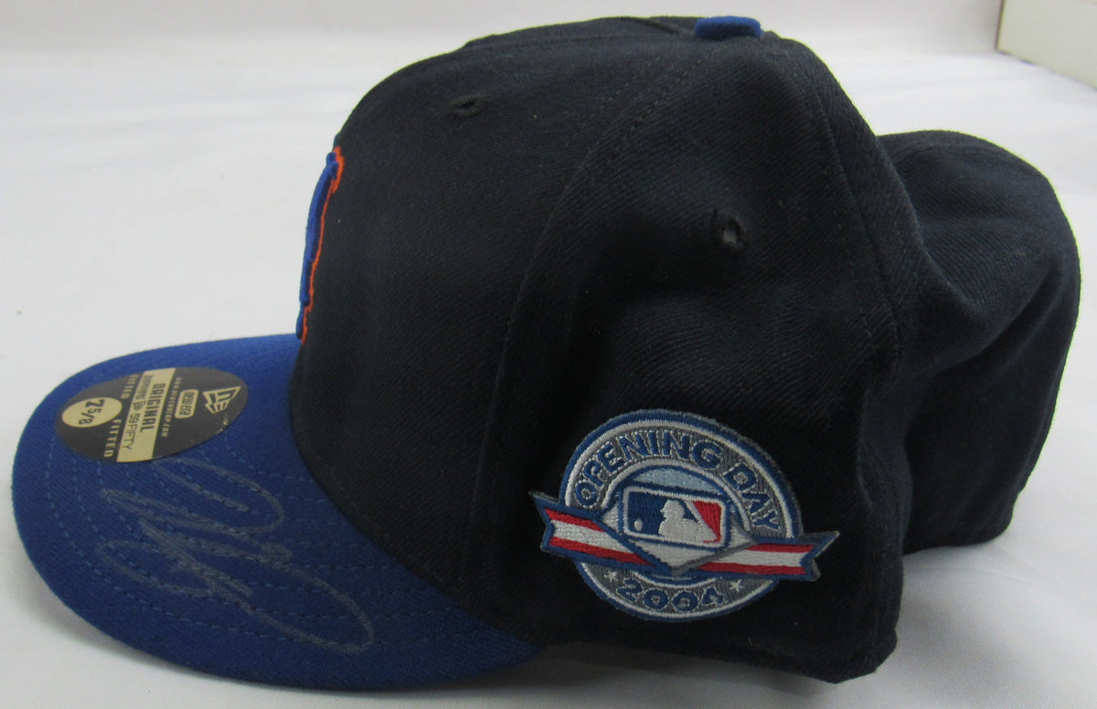 Mike Piazza Signed Game Issued Mets Hat Steiner COA