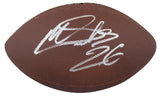 Panthers Miles Sanders Authentic Signed Wilson Super Grip Nfl Football BAS Witness