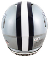 Cowboys Dak Prescott Signed Full Size Speed Proline Helmet w/ Case BAS Witness