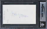 Helen Mirren The Queen Authentic Signed 3x5 Index Card Autographed BAS Slabbed