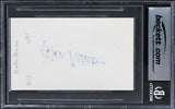 Helen Mirren The Queen Authentic Signed 3x5 Index Card Autographed BAS Slabbed