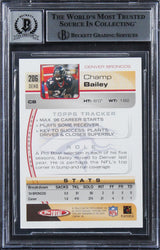 Broncos Champ Bailey Signed 2005 Topps Total #206 Card Auto 10! BAS Slabbed