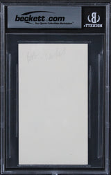Bob Newhart The Big Bang Theory "Hi" Authentic Signed 3x5 Index Card BAS Slabbed