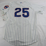 Derrek Lee Signed Cubs Jersey Majestic Authentic Steiner COA