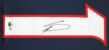 Stefon Diggs Authentic Signed Navy Pro Style Jersey Autographed BAS Witnessed