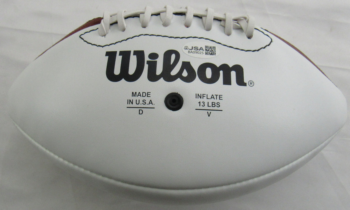 Johnny Unitas Signed Wilson Football JSA BA09025