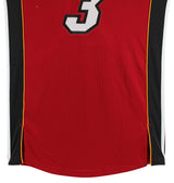 Heat Dwyane Wade 2012 China Preseason Tour Game Worn Red Adidas Jersey NBA LOA