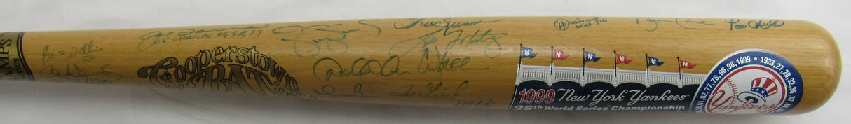 1999 World Series Champion Yankees Derek Jeter Signed Rawlings Baseball Bat JSA BA09037