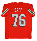 Warren Sapp Authentic Signed Orange Pro Style Jersey Autographed BAS Witnessed