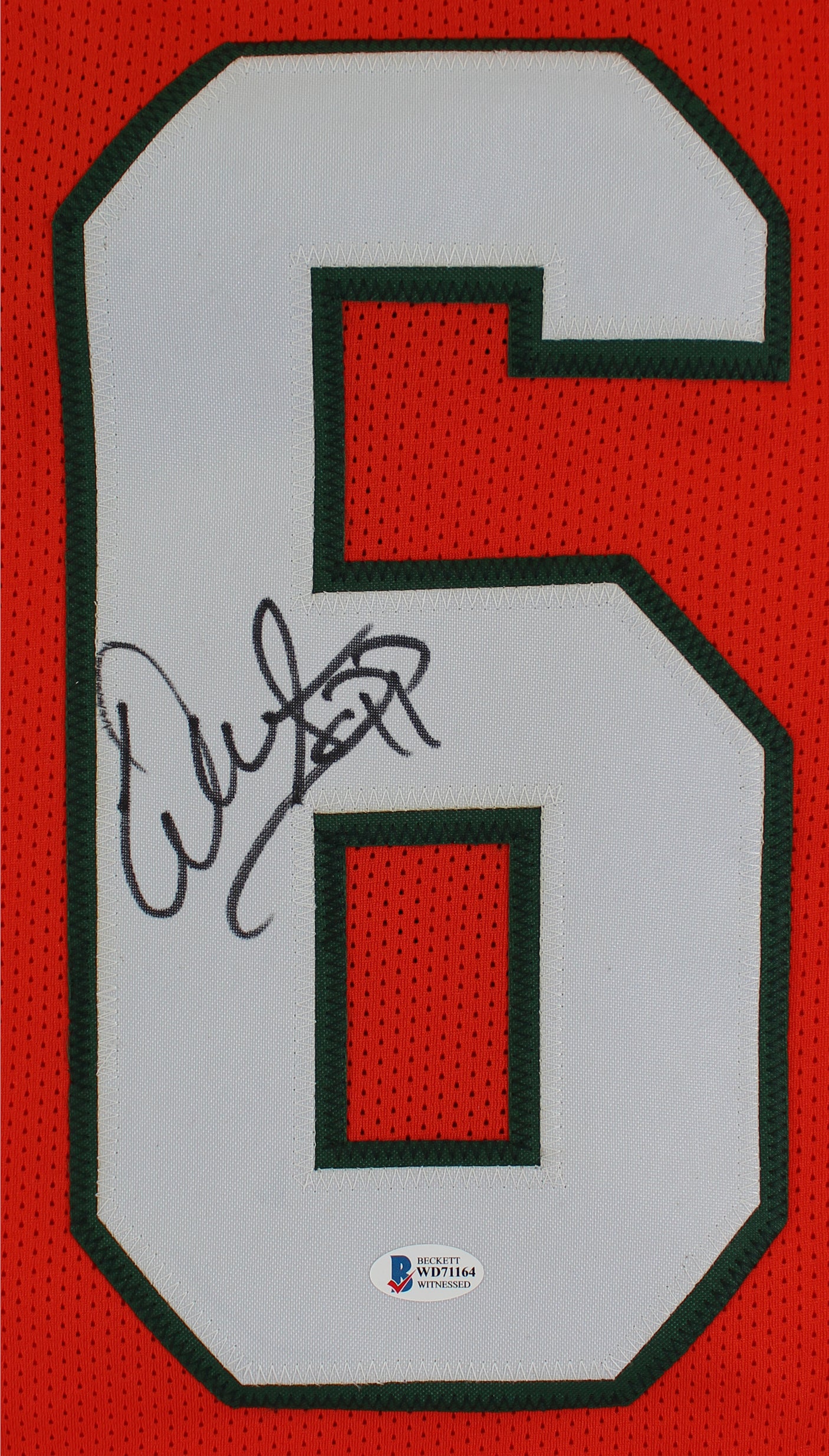 Warren Sapp Authentic Signed Orange Pro Style Jersey Autographed BAS Witnessed