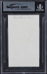 Neil Patrick Harris How I Met Your Mother Signed 3x5 Index Card BAS Slabbed 1